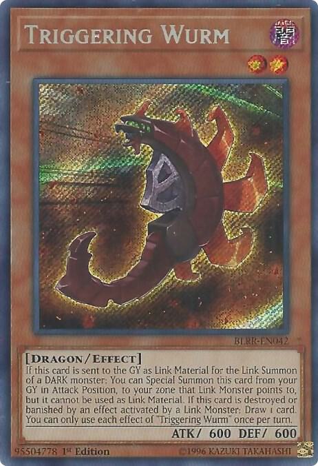 Triggering Wurm BLRR-EN042 card from Battles of Legend: Relentless Revenge