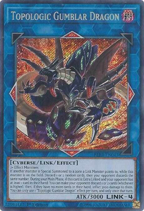 Topologic Gumblar Dragon BLRR-EN043 card from Battles of Legend: Relentless Revenge