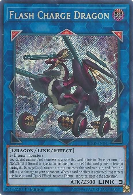 Flash Charge Dragon BLRR-EN045 card from Battles of Legend: Relentless Revenge
