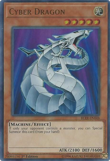 Cyber Dragon BLRR-EN048 card from Battles of Legend: Relentless Revenge
