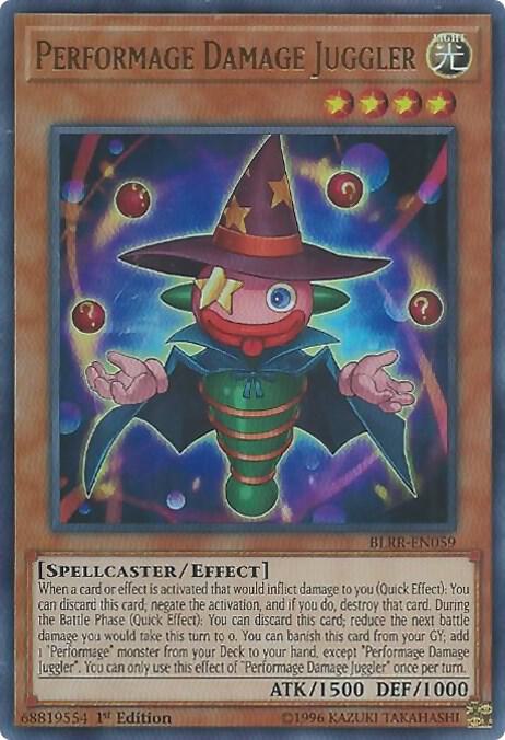 Performage Damage Juggler BLRR-EN059 card from Battles of Legend: Relentless Revenge