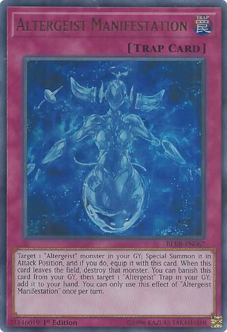 Altergeist Manifestation BLRR-EN067 card from Battles of Legend: Relentless Revenge