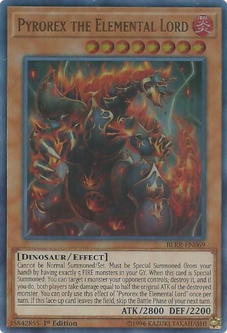Pyrorex the Elemental Lord BLRR-EN069 card from Battles of Legend: Relentless Revenge