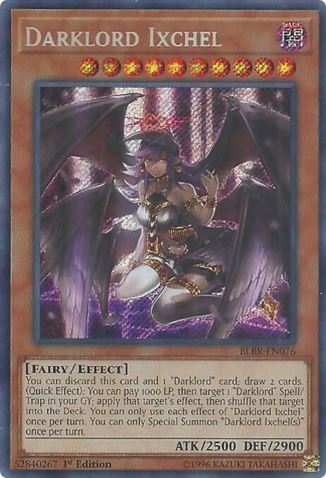 Darklord Ixchel BLRR-EN076 card from Battles of Legend: Relentless Revenge