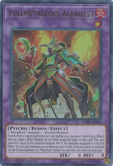 Fullmetalfoes Alkahest BLRR-EN081 card from Battles of Legend: Relentless Revenge