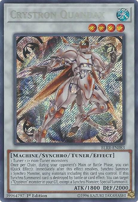 Crystron Quandax BLRR-EN083 card from Battles of Legend: Relentless Revenge