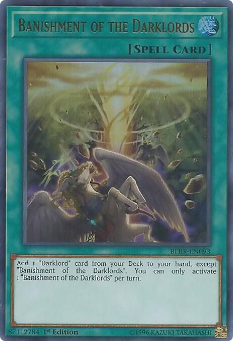Banishment of the Darklords BLRR-EN093 card from Battles of Legend: Relentless Revenge