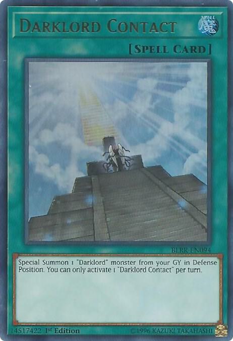 Darklord Contact BLRR-EN094 card from Battles of Legend: Relentless Revenge