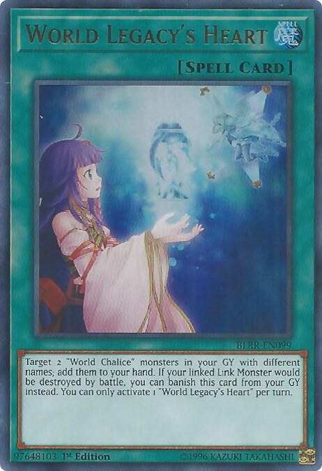 World Legacy's Heart BLRR-EN099 card from Battles of Legend: Relentless Revenge