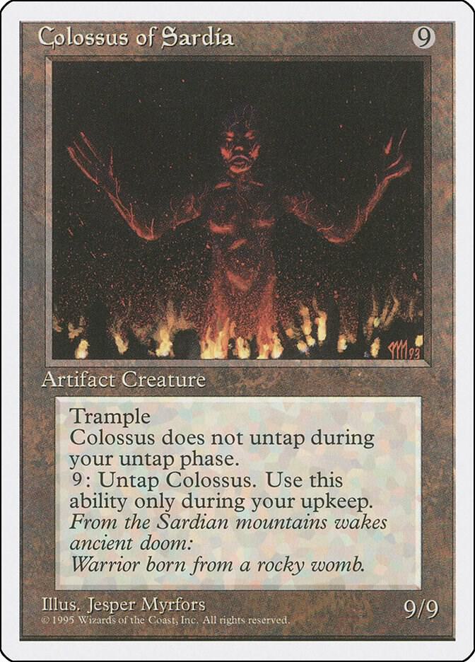 Colossus of Sardia card from Fourth Edition