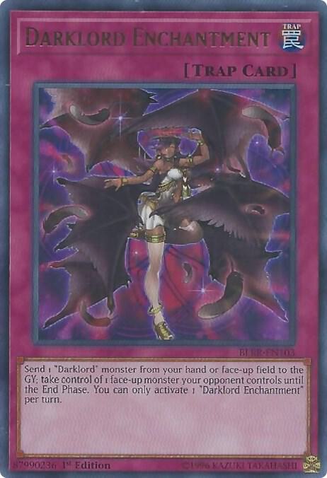 Darklord Enchantment BLRR-EN103 card from Battles of Legend: Relentless Revenge