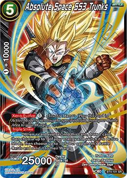 Absolute Space SS3 Trunks BT4-101 card from Colossal Warfare