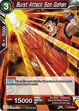 Burst Attack Son Gohan P-049 card from Promotion Cards