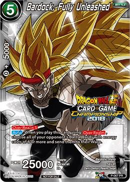 Bardock, Fully Unleashed P-067 card from Tournament Promotion Cards