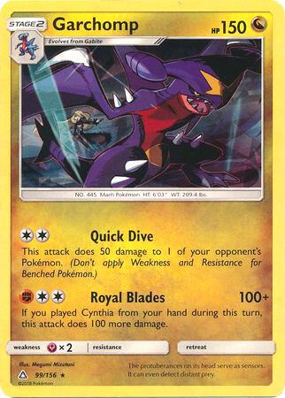 Garchomp - 99/156 (Cracked Ice Holo) 099/156 card from Deck Exclusives
