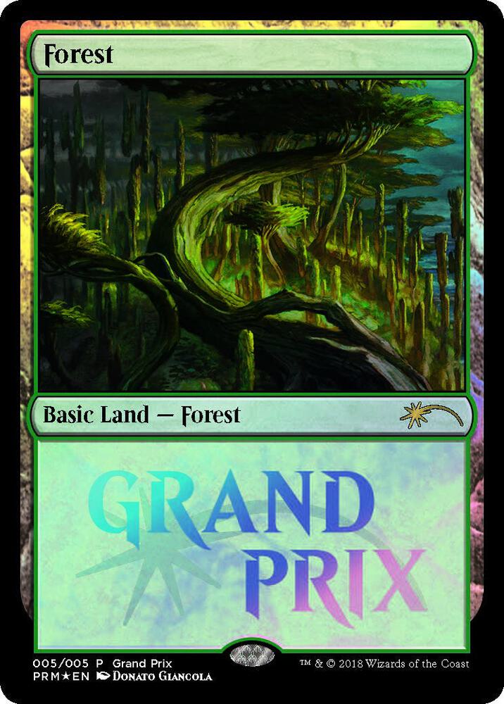 Forest 5 card from Grand Prix Promos