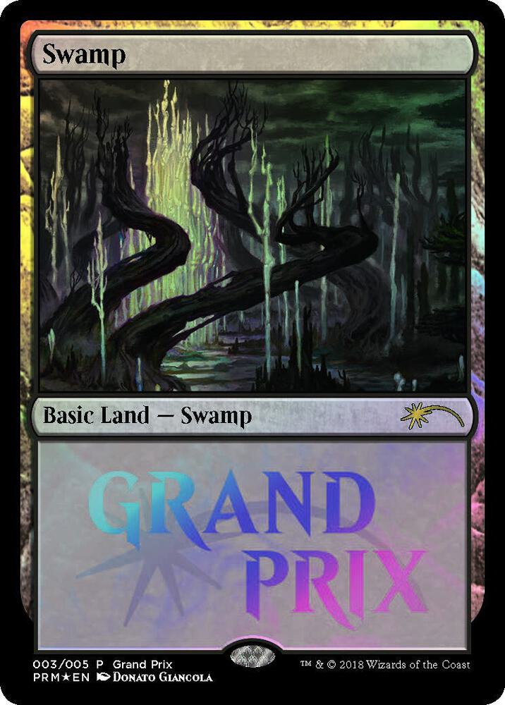 Swamp 3 card from Grand Prix Promos