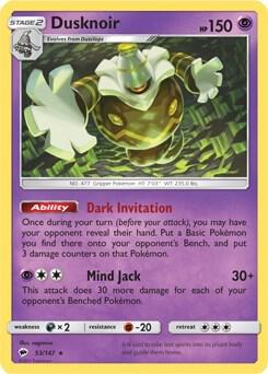 Dusknoir - 53/147 (SM Burning Shadows) 053/147 card from Deck Exclusives