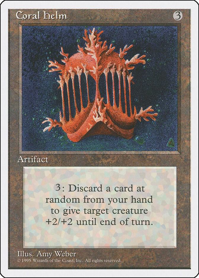 Coral Helm card from Fourth Edition