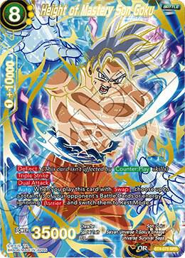 Height of Mastery Son Goku (SPR) BT4-075 card from Colossal Warfare