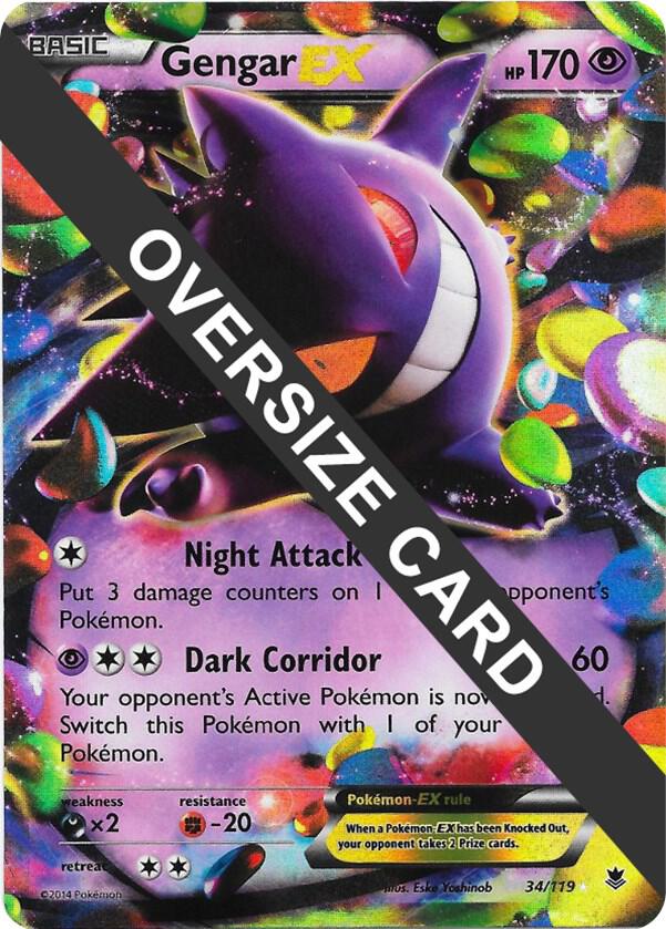 Gengar EX - 34/119 034/119 card from Jumbo Cards