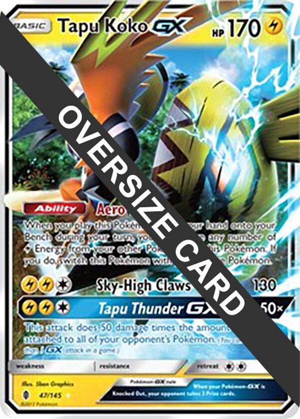 Tapu Koko GX - 47/145 047/145 card from Jumbo Cards