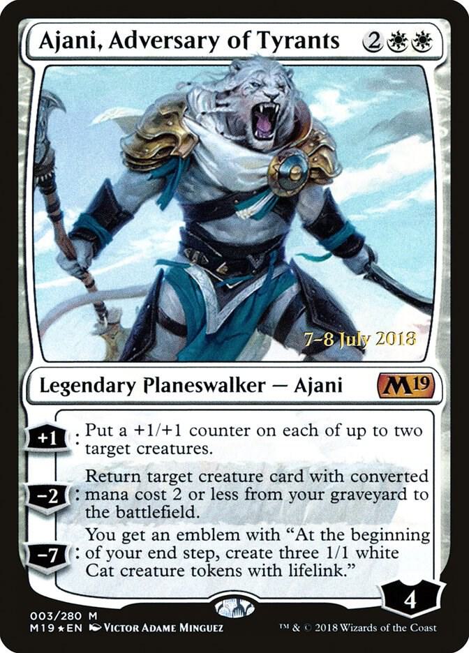 Ajani, Adversary of Tyrants 3 card from Prerelease Cards