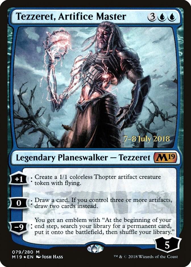 Tezzeret, Artifice Master 79 card from Prerelease Cards
