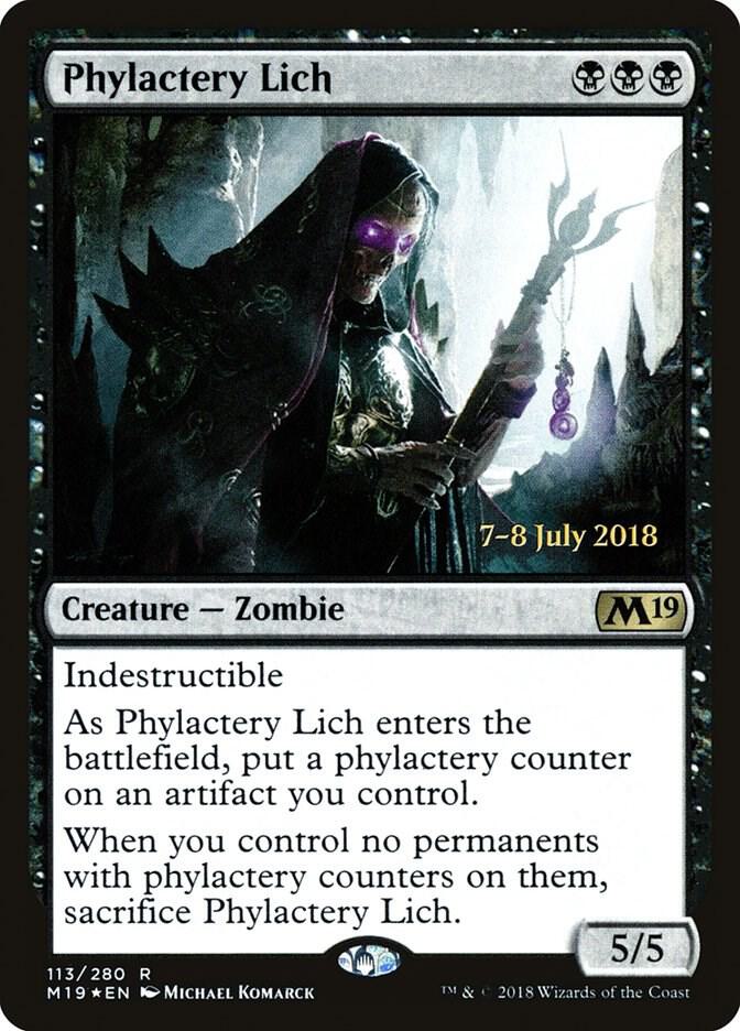 Phylactery Lich 113 card from Prerelease Cards