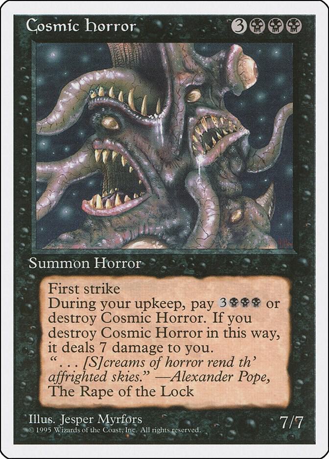 Cosmic Horror card from Fourth Edition