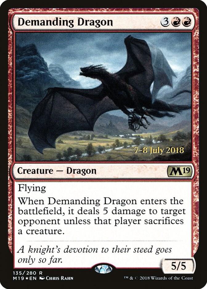 Demanding Dragon 135 card from Prerelease Cards