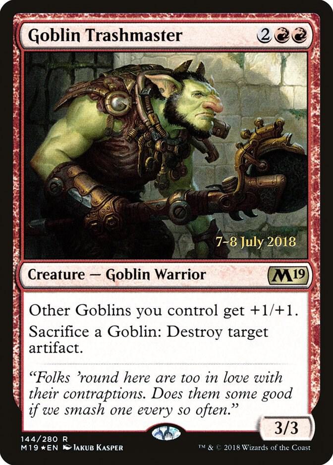 Goblin Trashmaster 144 card from Prerelease Cards