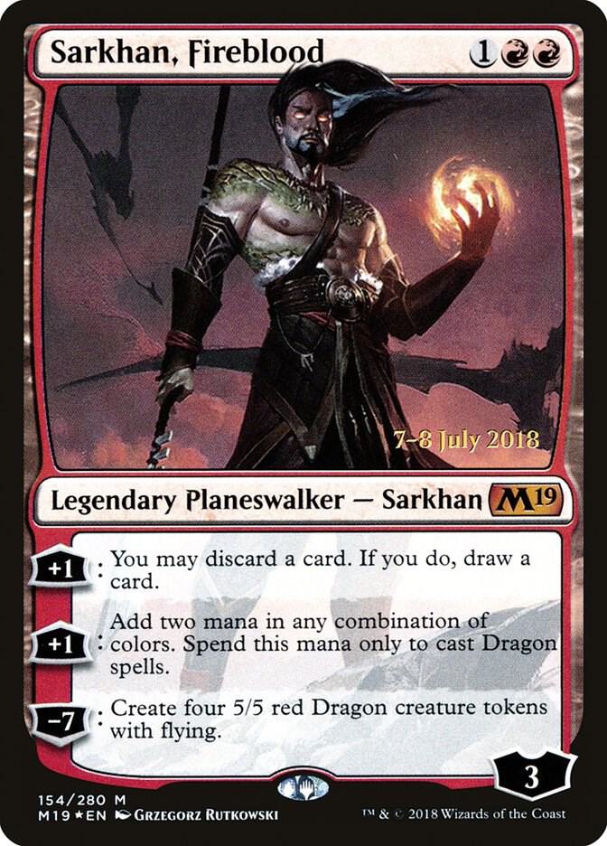 Sarkhan, Fireblood 154 card from Prerelease Cards