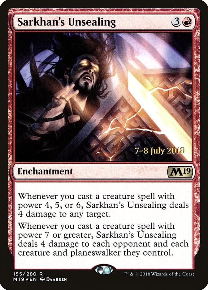 Sarkhan's Unsealing 155 card from Prerelease Cards