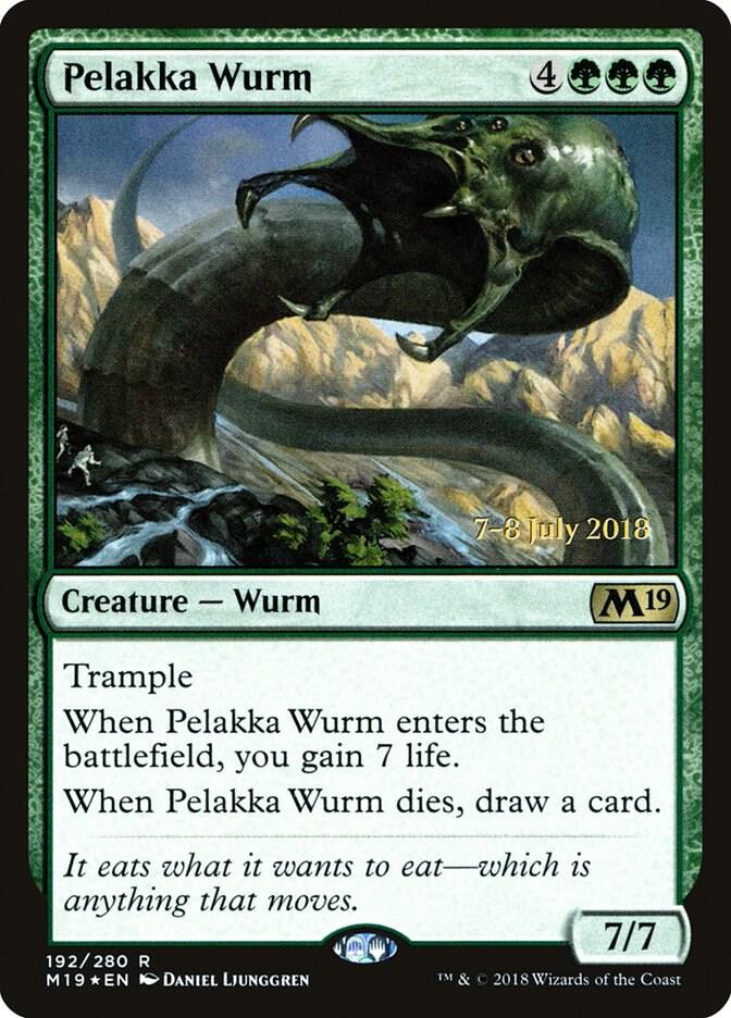 Pelakka Wurm 192 card from Prerelease Cards