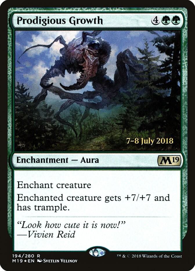 Prodigious Growth 194 card from Prerelease Cards