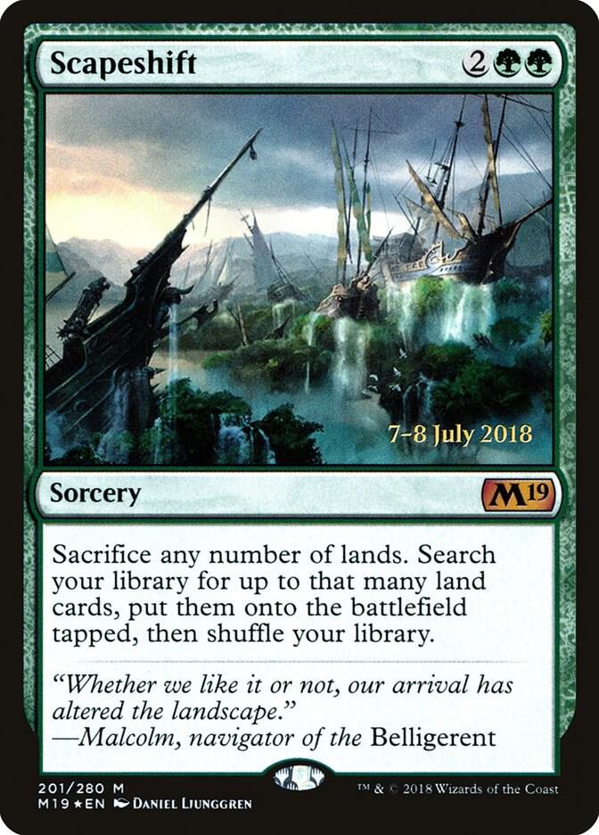 Scapeshift 201 card from Prerelease Cards