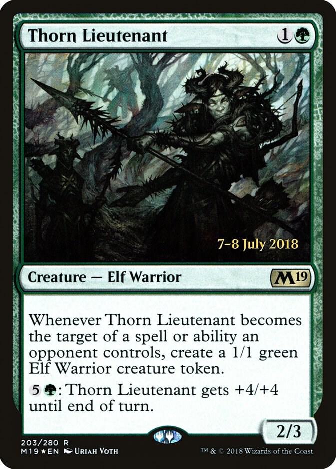 Thorn Lieutenant 203 card from Prerelease Cards