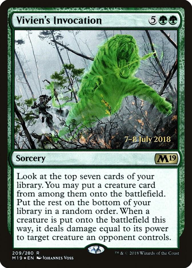 Vivien's Invocation 209 card from Prerelease Cards