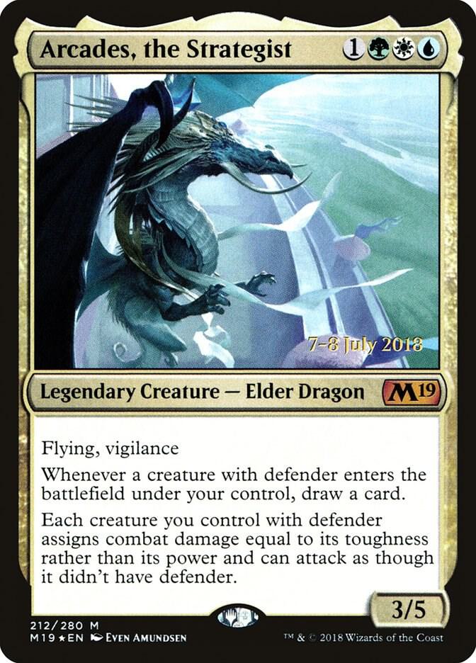 Arcades, the Strategist 212 card from Prerelease Cards