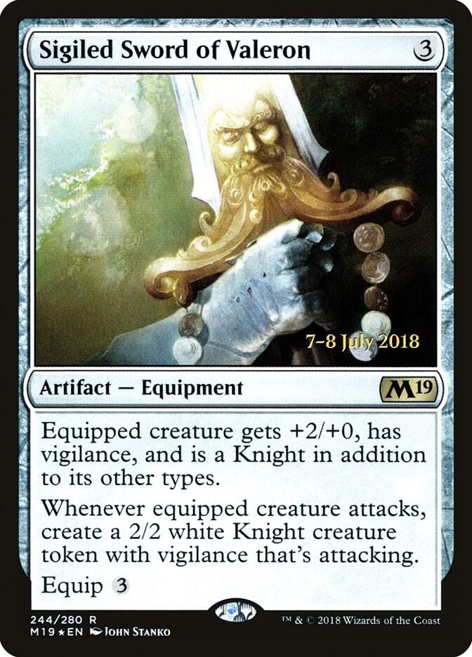 Sigiled Sword of Valeron 244 card from Prerelease Cards
