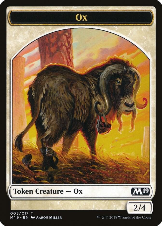 Ox Token 5 card from Core Set 2019