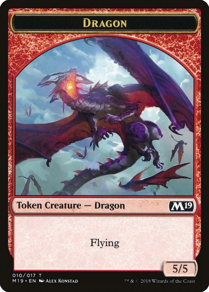 Dragon Token 10 card from Core Set 2019