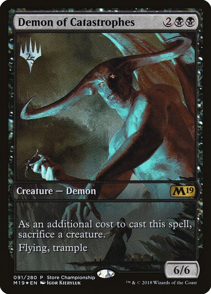Demon of Catastrophes 91 card from Game Day & Store Championship Promos