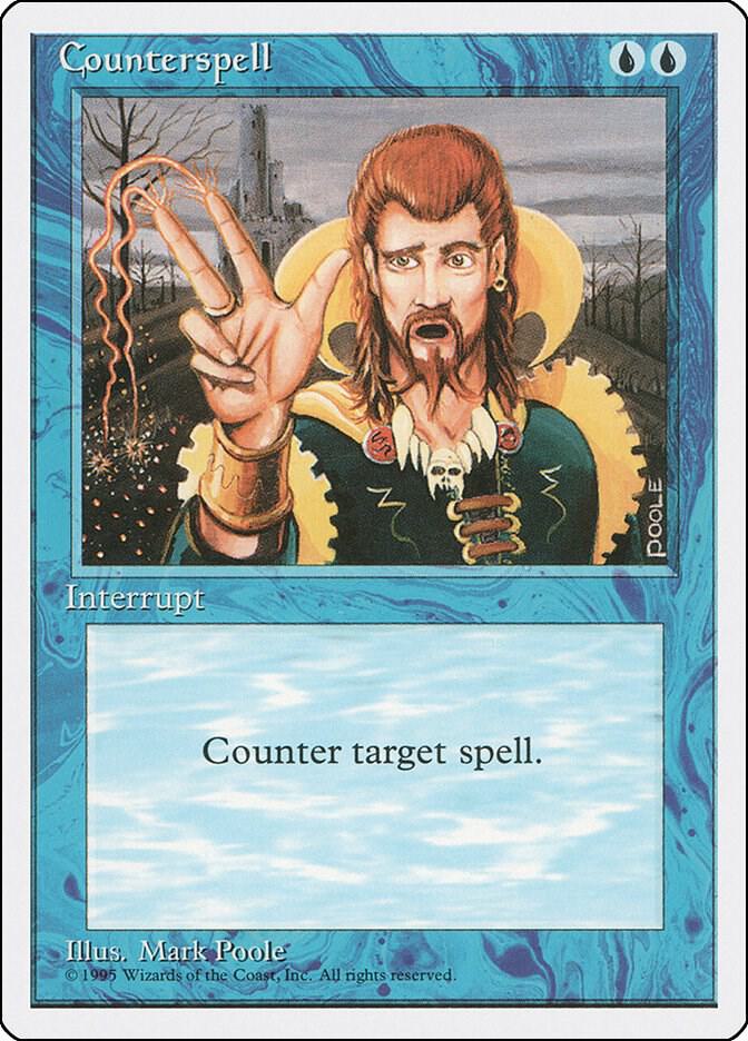 Counterspell 65 card from Fourth Edition