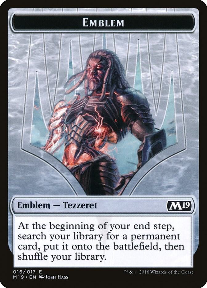 Emblem - Tezzeret, Artifice Master 16 card from Core Set 2019