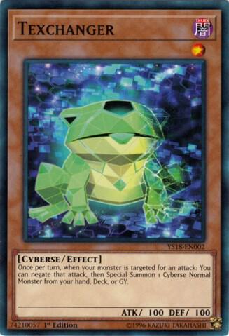 Texchanger YS18-EN002 card from Starter Deck: Codebreaker