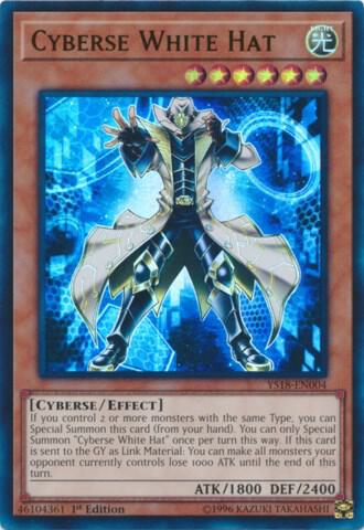 Cyberse White Hat YS18-EN004 card from Starter Deck: Codebreaker