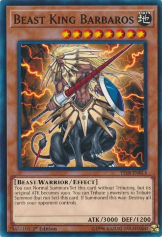 Beast King Barbaros YS18-EN013 card from Starter Deck: Codebreaker