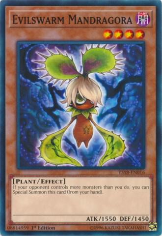 Evilswarm Mandragora YS18-EN016 card from Starter Deck: Codebreaker